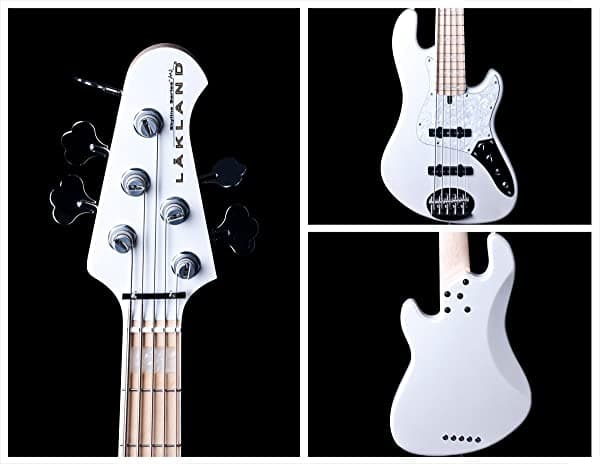 Lakland Skyline Darryl Jones Signature - Bajo de 5 cuerdas en blanco perla