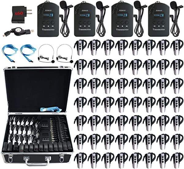 EXMAX EXD-6824 - Sistema de guía de visitas inalámbricas para el museo de traducción simultánea