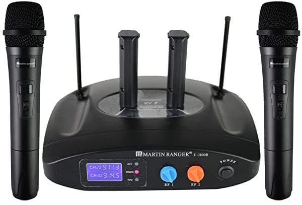 Generic U 2800R 900Mhz UHF Sistema de micrófono con batería de litio de recarga SO2109217