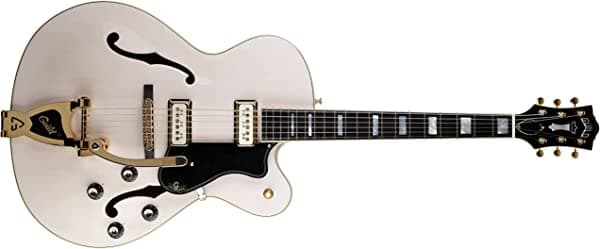 Guild Guitarra eléctrica de cuerpo hueco especial Manhattan X-175, edición limitada, color blanco 379-5095-841