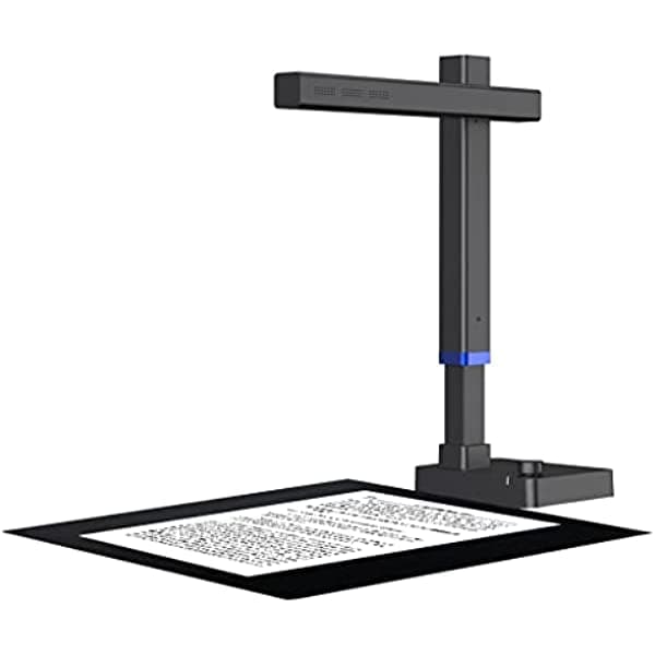 JJSPP Escáner portátil de 13 MP con tecnología de aplanado de curvas, captura de documentos hasta A3, escaneo rápido (color: como se muestra, tamaño: único) jjsps-122