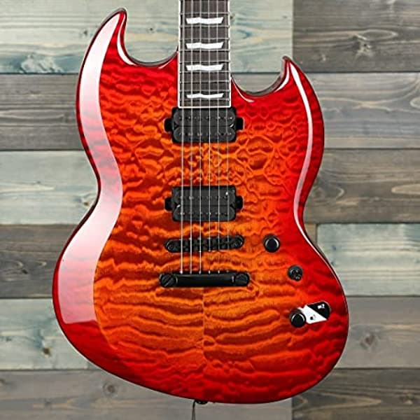 ESP LTD Viper-1000 - Guitarra eléctrica (ojo de tigre) LVIPER1000QMTESB