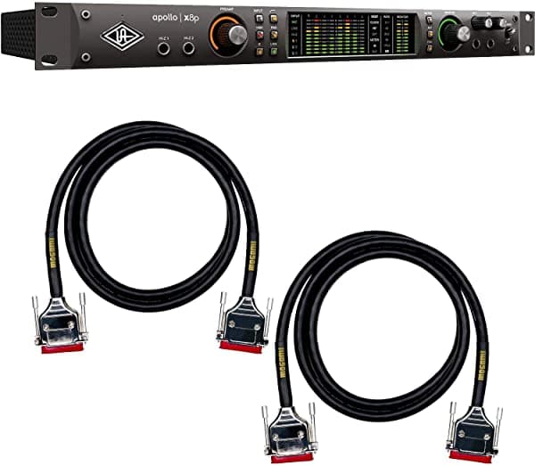 Clutch Universal Audio Apollo X8P Heritage Edition 16 X 22 Thunderbolt (2) Mogami Gold Db25-Db25 8 Canales Cable De Interfaz Analógica Bundle