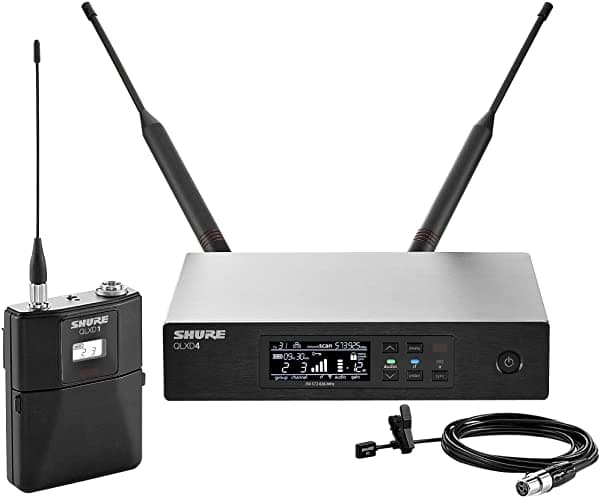 Shure Qlxd14/93 Sistema De Micrófono Inalámbrico Con Bodypack Y Wl93 Subminiatura Lavalier Mic QLXD14/93-V50