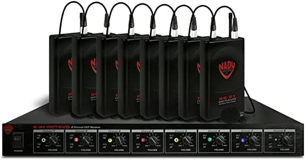 Nady U-81 LT/O 8 canales UHF sistema inalámbrico con púas Ris de regalo (x3) 634343283259 6022-81