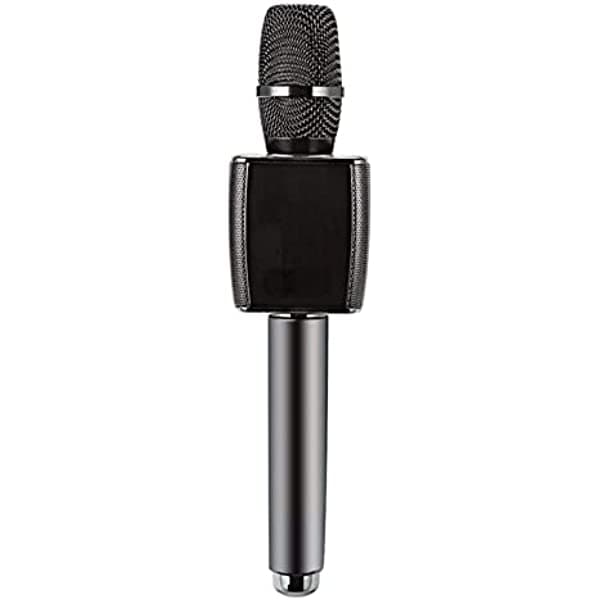 Ksdcdf Micrófono Para Niños Micrófono Inalámbrico Bluetooth Con Luces Led Máquina De Altavoz De Micrófono De Karaoke Portátil Para Niñas Niños Y Adultos