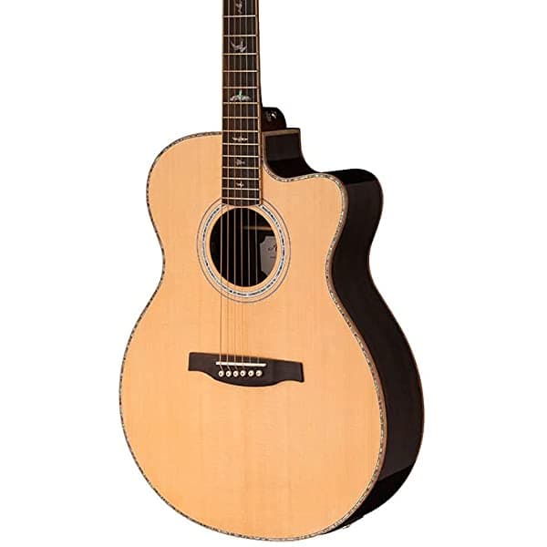 Geartree PRS SE A60E Angelus Guitarra Electroacústica Pastilla Sonitone con Voz PRS Natural con Estuche Rígido