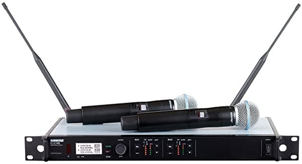 Shure Ulxd24D/B58 G50 | Dual Receptor De Beta 58 A Mano Sistema Inalámbrico Ulxd4D Ulxd2/B58
