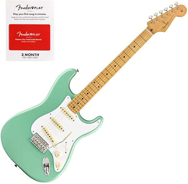 Geartree Fender Vintera '50s Stratocaster Diapasón De Arce Seafoam Green Con Tarjeta De Prepago Fender Play 149912373