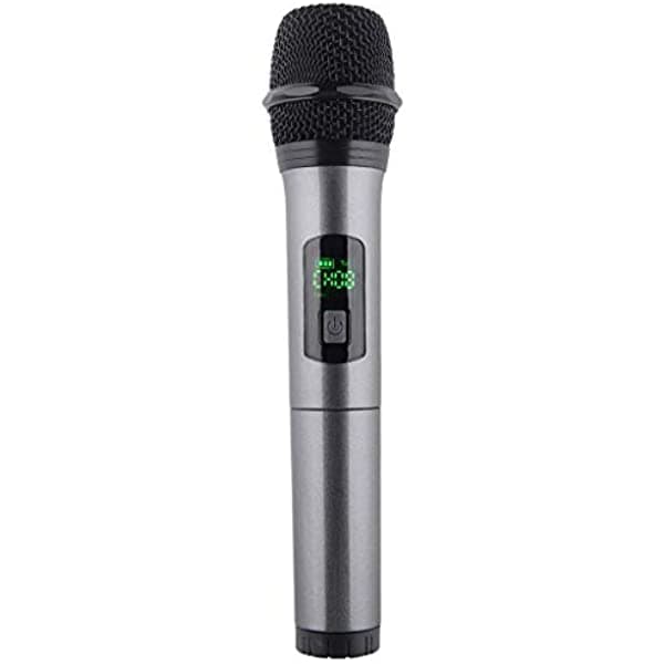 Fksdhdg Sistema de Micrófono Inalámbrico UHF Profesional de Mano Con Receptor Portátil Salida 1/4'' Para Karaoke KTV Iglesia Bodas teriyw-351