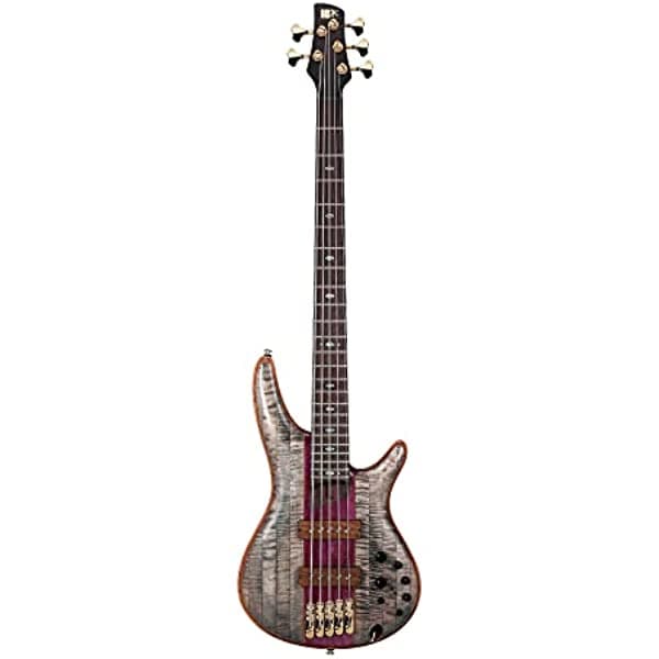 Ibanez SR5CMDXBIL SR - Bajo Eléctrico De 5 Cuerdas (Para Diestros Hielo Negro Bajo Brillo)