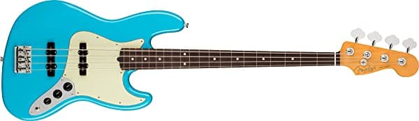 Fender American Professional II Jazz Bass (Miami Blue Diapasón de Arce) 193970719