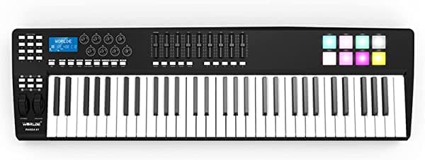 Mbbhd Piano Teclado Portable 61-Key Usb Midi Teclado Controlador 8 Rgb Colorful Backlit Trigger Pads Piano Midi Controller