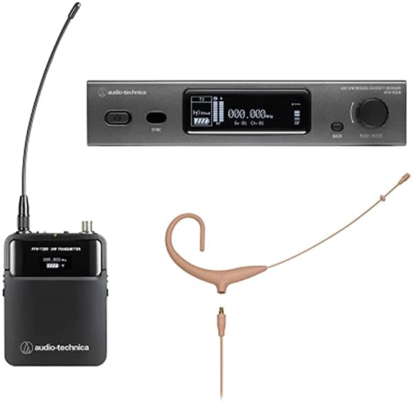 Audio-Technica Atw-3211N892Xth De2 3000 Series Sistema De Auriculares Omnidireccional Inalámbrico De Red De2 470-530 Mhz Beige