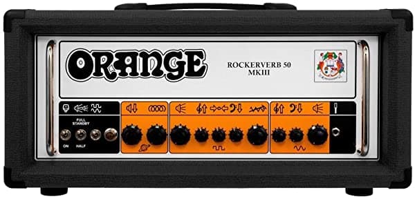 Orange Amplifiers Naranja Rockerverb 50 Mkiii - 50 W Cabeza De Tubo De 2 Canales Negro RK50H MKIII BLK
