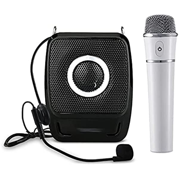 Wdbby Amplificador De Voz Portátil Mini Altavoz Bluetooth Impermeable Con Micrófono Inalámbrico De Mano Para Profesores nhyuu-785