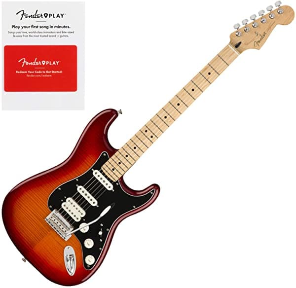 Geartree Fender Player Stratocaster HSS Plus Top Aged Cherry Guitarra Eléctrica con Tarjeta Prepaga Fender Play 144562531