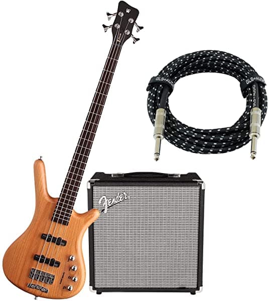 Clutch Warwick Rockbass Corvette Active 4-String Bajo (Satén Natural) Fender Rumble 25 Gls Cable De Guitarra