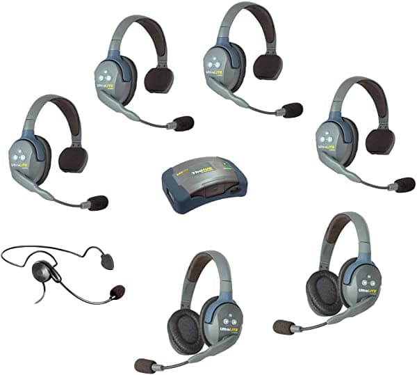 Eartec Ultralite Hub Con 7 Sistema De Persona Con 4 Individual Auriculares 2 Doble Auriculares Y 7 A Auricular Elección HUB 7-42CYB