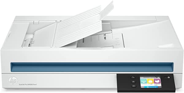 Hp Scanjet Pro N4600 Fnw1 Escaneo Rápido A 2 Caras Y Alimentador Automático De Documentos Con Conectividad Inalámbrica (20G07A) SJP N4600 fnw1