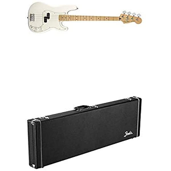 Fender Player P-Bass - Maple - Polar White/With Fender Classic Series Case