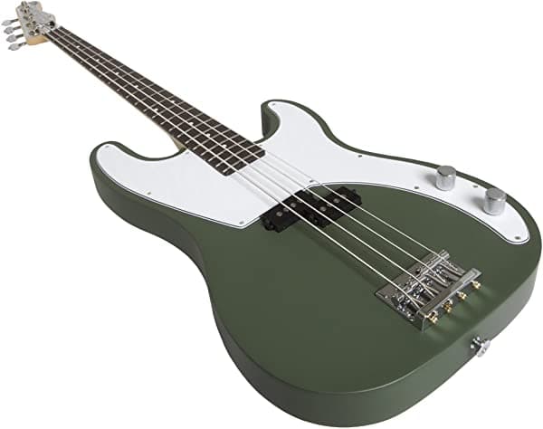 Normandy Guitars ALCB-AG-RSWD - Bajo con Diapasón de Palisandro Army Green