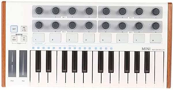 Eodnsofn Ultra-Portable Mini Profesional 25-Key Usb Midi Drum Pad Midi Teclado Controlador Midi Controller dzyql-216302