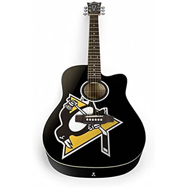 The Sports Vault Nhl Pittsburgh Penguins Guitarra Acústica ACNHL34