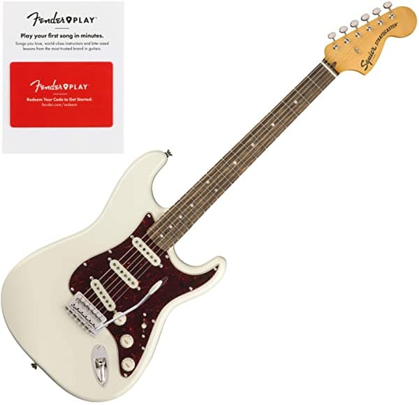 Squier 0374020501 Classic Vibe 70S Stratocaster Diapasón De Laurel Olympic Whi