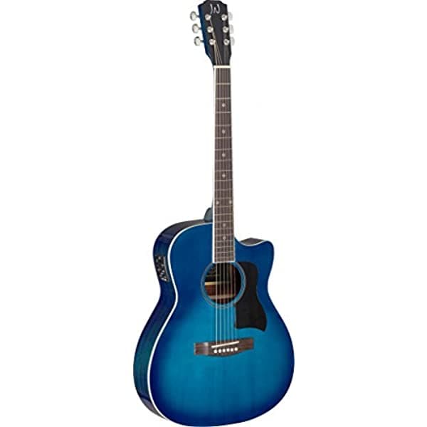 James Neligan Bes-Ace Tbb Bessies Series Auditorium - Guitarra Cutaway Acoustic-Electric - Color Azul Transparente Burst