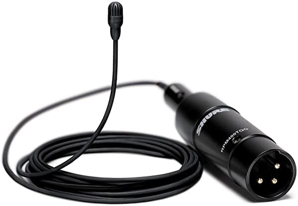 Shure Twinplex Tl47B O-Xlr-A Micrófono Lavalier Omnidireccional Con Kit De Accesorios Xlr Negro