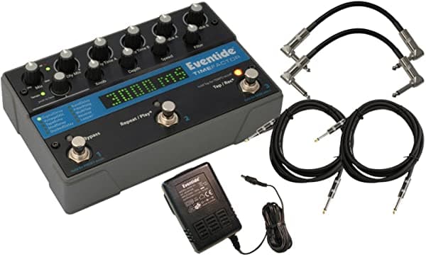 Eventide TimeFactor - Pedal de delay de calidad de estudio con 4 cables y fuente TimeFactor BUNDLE