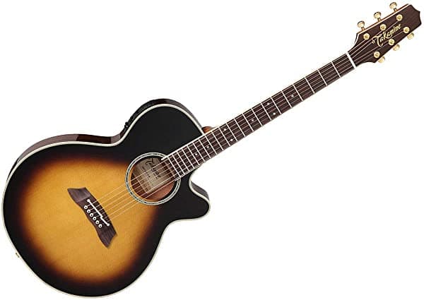 Takamine Tsp138C Tbs 6 Cuerdas Acústica Guitarra (Includes Semi-Hard Case) Con Solid Spuce Top & Ct-3N Electronics - Gloss Tobacco Sunburst TAKTSP138CTBS