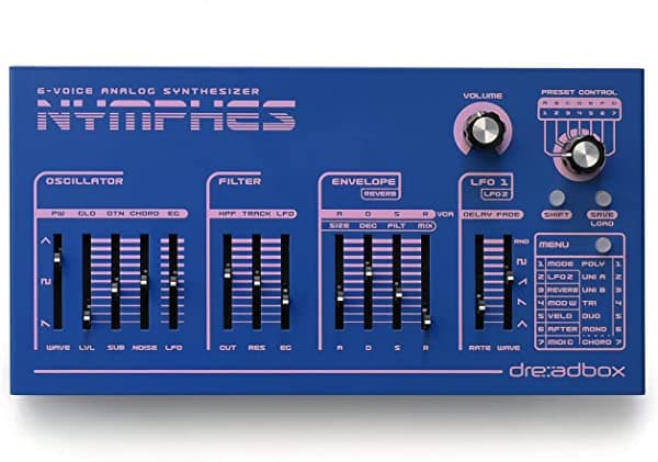 Dreadbox Nymphes - Sintetizador Analógico De Escritorio De 6 Voces (Nymphesd1) 13-90076