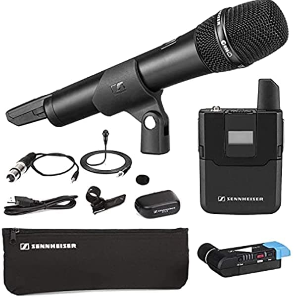 Sennheiser Avx-Combo Set Inalámbrico De Mano Y Sistema Lavalier Para Vídeo Con Funda De Transporte Y Garantía Ampliada De 1 Año AVX-COMBO SET-4-US