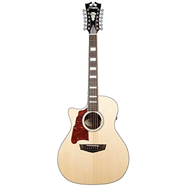 D'Angelico Premier Fulton Guitarra Electroacústica zurda 12 cuerdas - Natural DAPG212NACCPLS