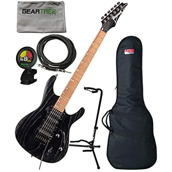 Ibanez S570Ahswk S - Guitarra Eléctrica Estándar Color Negro Y Plateado