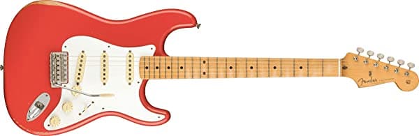Fender Vintera Road Worn '50S Stratocaster Guitarra Eléctrica Diapasón De Arce Fiesta Rojo 149972340