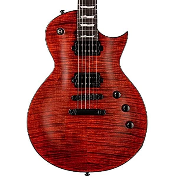 Esp 6 Cuerdas Ltd Deluxe Ec-1001 Guitarra Eléctrica Ojo De Tigre Derecha (Lec1001Fmtef)