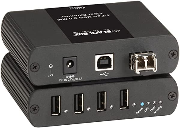 Black Box Usb Ultimate Extender Sobre Fibra Multimodo 4 Puertos ‎IC404A-R2