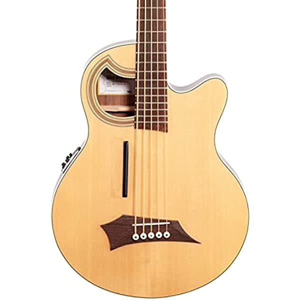 Warwick Rockbass Alien Deluxe Hybrid Thinline 5 Cuerdas Guitarra Acústica Y Eléctrica Satén Transparente Natural