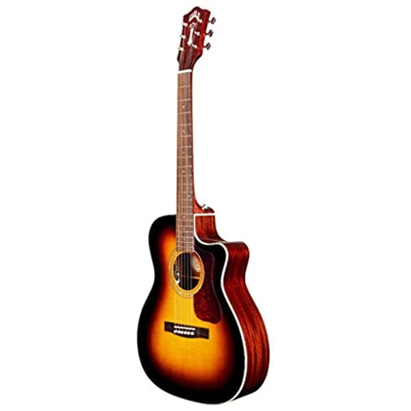 Guild Guitars Westerly Collection Guitarra Electroacústica de 6 Cuerdas Para Diestros Antique Burst (OM-140CE ATB) 384-2405-737