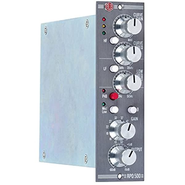 Aea Rpq500 1-Channel 500 Series Preamplificador Módulo Con Alta Frecuencia Y Filtros 80 Db De Ganancia De Baja Frecuencia Y Mic/Line-Level Conmutación De Entrada
