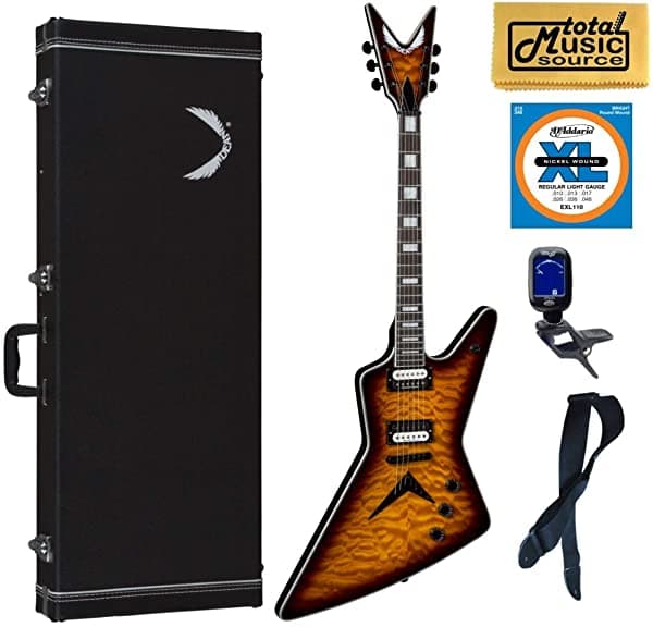 Total music Source Dean Z Select Quilt Top Guitar Trans Brasilia Z Sel Qm Tbz Paquete De Funda Dura Z SEL QM TBZ HCASE