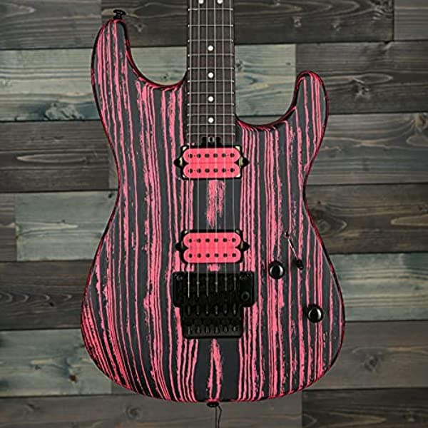 Charvel Pro-Mod San Dimas Style 1 Hh Fr E Ash Guitarra Eléctrica Diapasón Ébano Neón Rosa Ceniza 2975001521