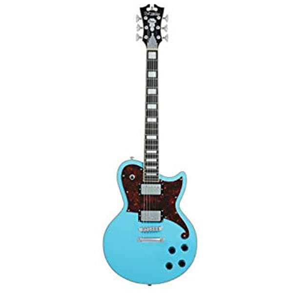D'Angelico - Guitarra Eléctrica de Cuerpo Sólido de 6 Cuerdas Para Diestros (DAPATLTAZCS)