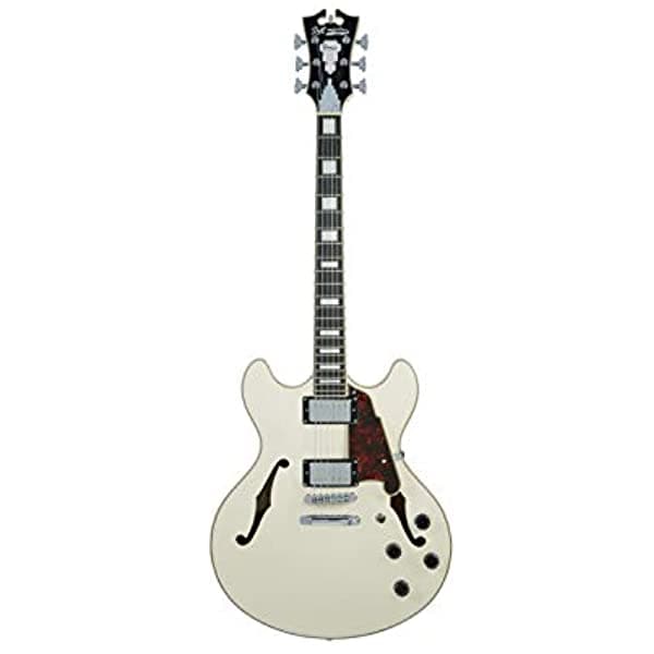 D'Angelico DAPDCCMPCSCB - Guitarra Eléctrica de Cuerpo Semihueco de 6 Cuerdas Para Diestros