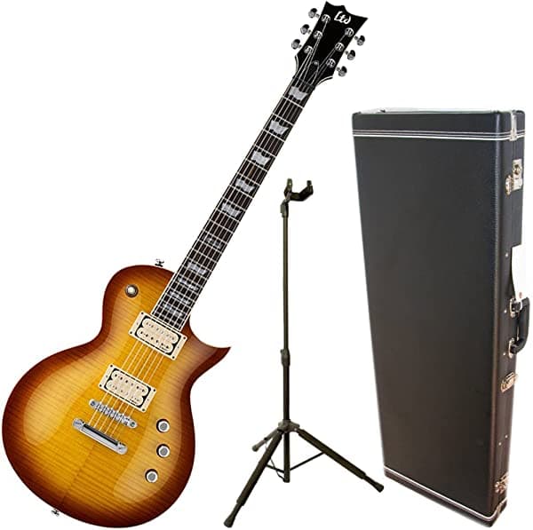 ESP LTD EC 401 VF FM FCBS DMZ Funda y Soporte Para Guitarra Eléctrica Con Hardshell