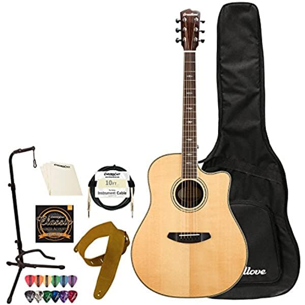 Breedlove Stage Dreadnought Ce Sitka Spruce-Caoba Guitarra Electroacústica Con Accesorios Chromacast DSCO14CESSMA-KIT-1