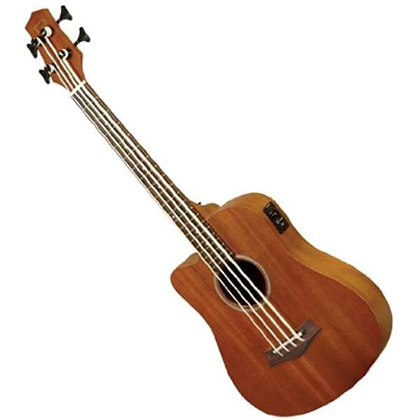 Gold Tone Micro Fretless Bajo Eléctrico para Zurdos con Funda Acolchada M-BASS-FL-LEFT
